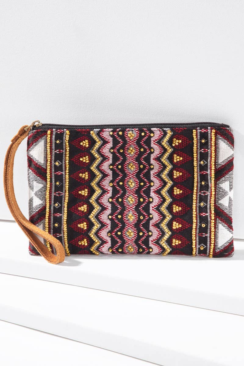 Handmade Cosima Ethnic Pattern Clutch: Cosima / OS
