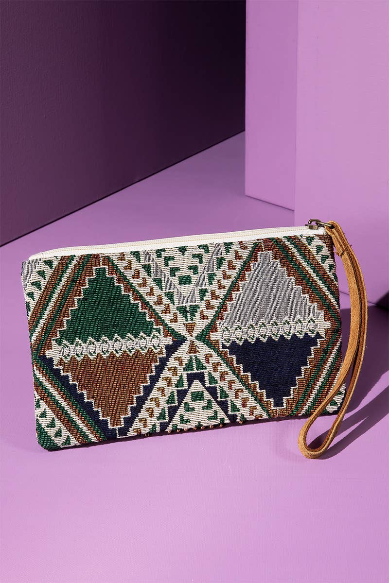 Handmade Cairo Ethnic Pattern Clutch: Cairo / OS