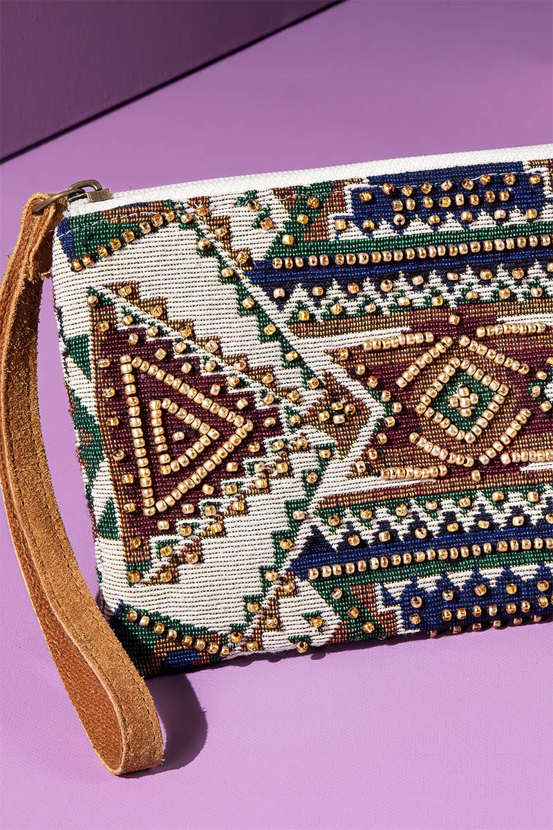Handmade Cairo Ethnic Pattern Clutch: Cairo / OS